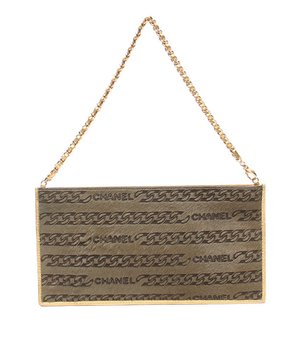 CHANEL チェーンハンドバッグ ゴールド金具 ハラコ レディース シャネル