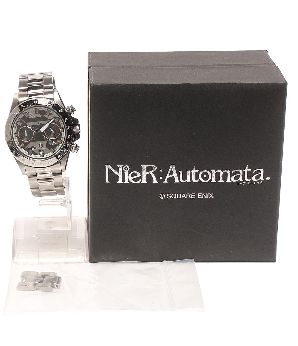 腕時計 NieR：Automata 9S(ヨルハ九号S型) モデル クオーツ ブラック