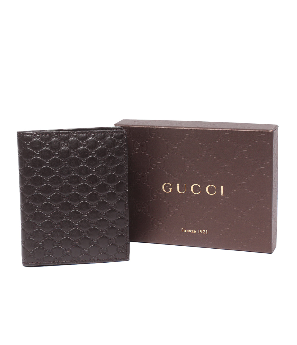 GUCCI 二つ折り財布 マイクログッチシマ 292533 525040 メンズ グッチ