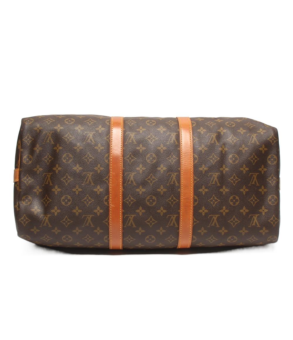 LOUIS VUITTON 2way ボストンバッグ ショルダーバッグ 斜め掛け 肩掛け キーポル バンドリエール 50 モノグラム M4141 レディース メンズ