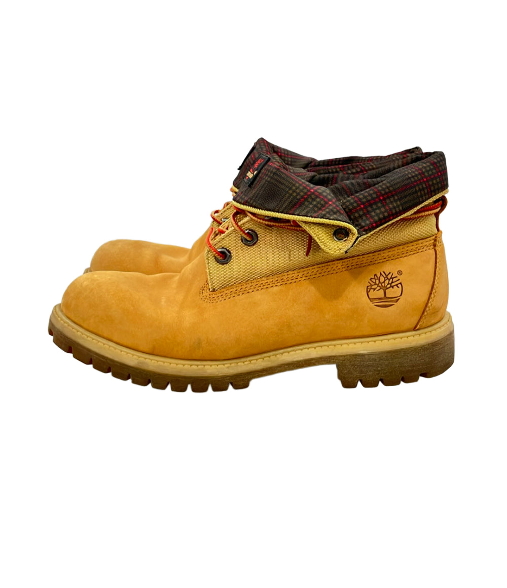 Timberland ロールトップブーツ チェック柄 メンズ SIZE 9 W ティンバーランド