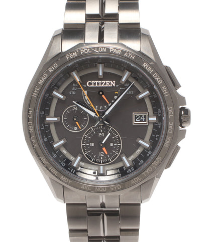 CITIZEN 腕時計 電波ソーラー アテッサ エコドライブ ソーラー ブラック H820-T023991 メンズ シチズン