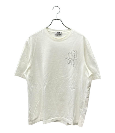 HERMES 半袖Tシャツ  3Dステッチ  刺繍プリント メンズ SIZE XL エルメス