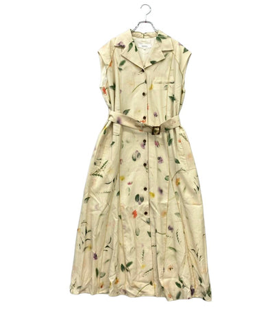 AKIRANAKA ノースリーブワンピース リヨセル生地 Soak flower dress BE AR2367-BE レディース SIZE 2 (M)