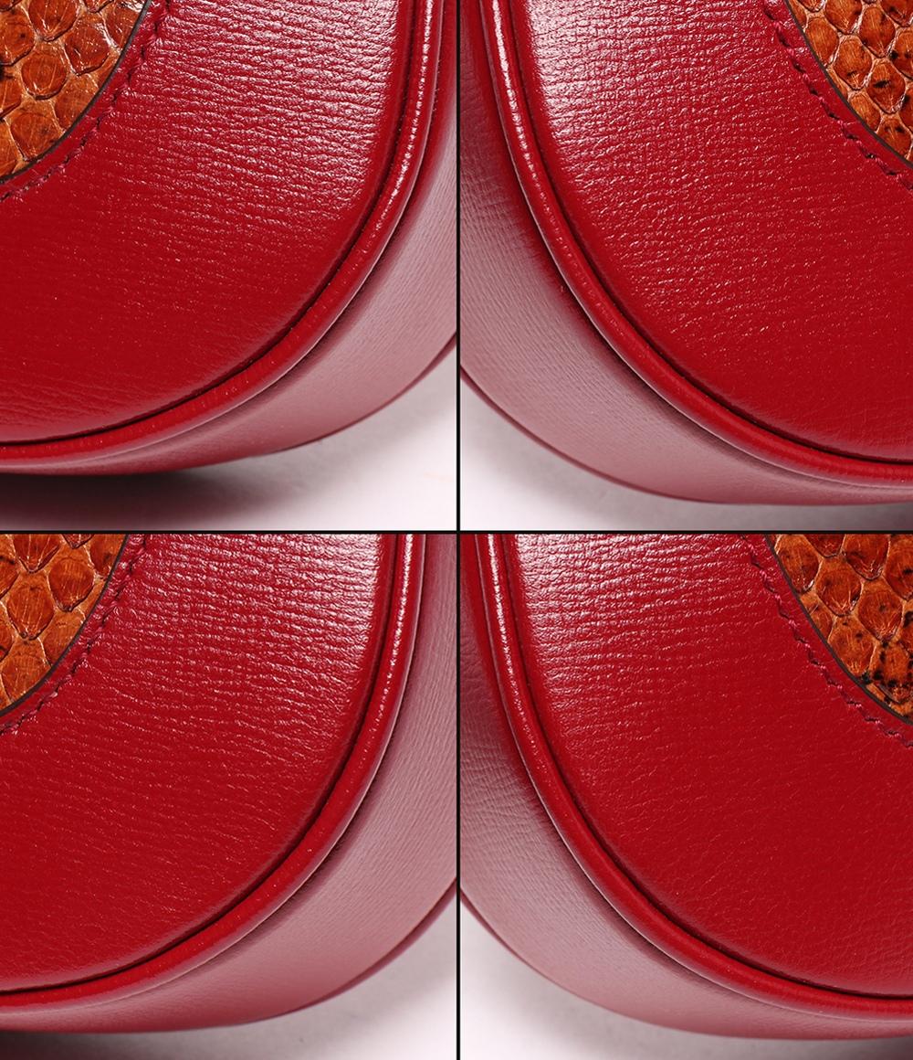 美品 GUCCI 2WAY ハンドバッグ ショルダーバッグ 肩掛け ワンショルダー パイソン ジャッキー1961 636706 486628 レディース グッチ