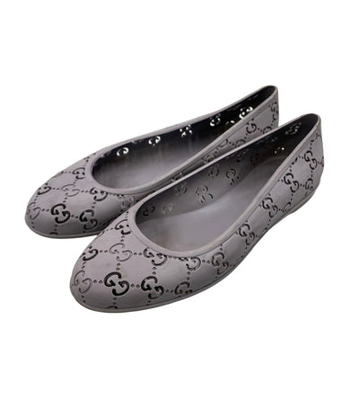 GUCCI ラバーフラットパンプス GG レディース SIZE 38 (25cm) グッチ