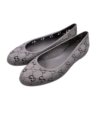 GUCCI ラバーフラットパンプス GG レディース SIZE 38 (25cm) グッチ