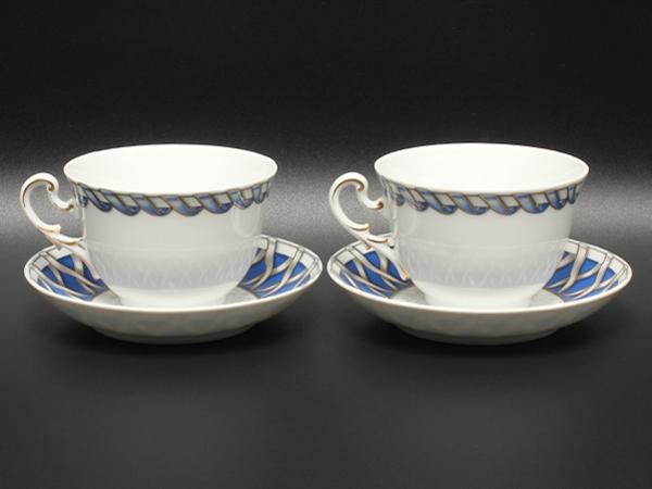 美品 リチャードジノリ カップ＆ソーサー 2客セット ペア フィオッコグレース Richard Ginori
