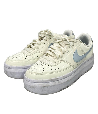NIKE ローカット厚底スニーカー コート ビジョン アルタ DZ5394-106 レディース SIZE 24.0 (L) ナイキ