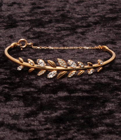 SWAROVSKI バングル リーフモチーフ レディース スワロフスキー