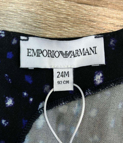 美品 Emporio Armani 長袖ワンピース チェニック タグ付き 6KEA17 3N55Z キッズ SIZE 24M (92cm) エンポリオ・アルマーニ