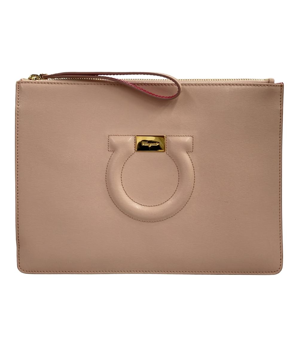 Salvatore Ferragamo クラッチバッグ レザー ガンチーニ GG-22D299 レディース サルバトーレフェラガモ