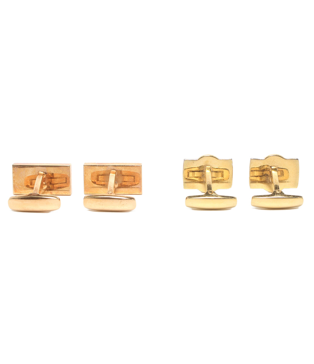 美品 YVES SAINT LAURENT カフス ロゴ 2点セット メンズ イヴ・サンローラン