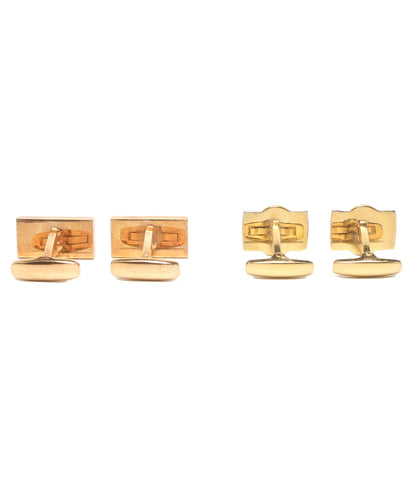 美品 YVES SAINT LAURENT カフス ロゴ 2点セット メンズ イヴ・サンローラン