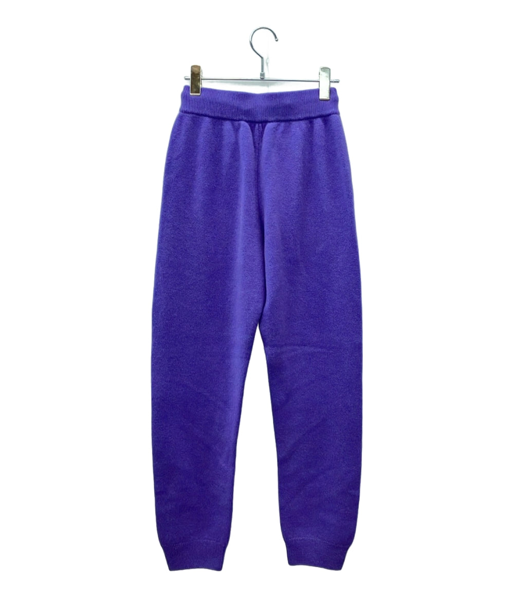 美品 AURALEE ロングパンツ カシミヤ ニットパンツ BABY CASHMERE KNIT PANTS A24AP04BC レディース SIZE 0 (XS) オーラリー