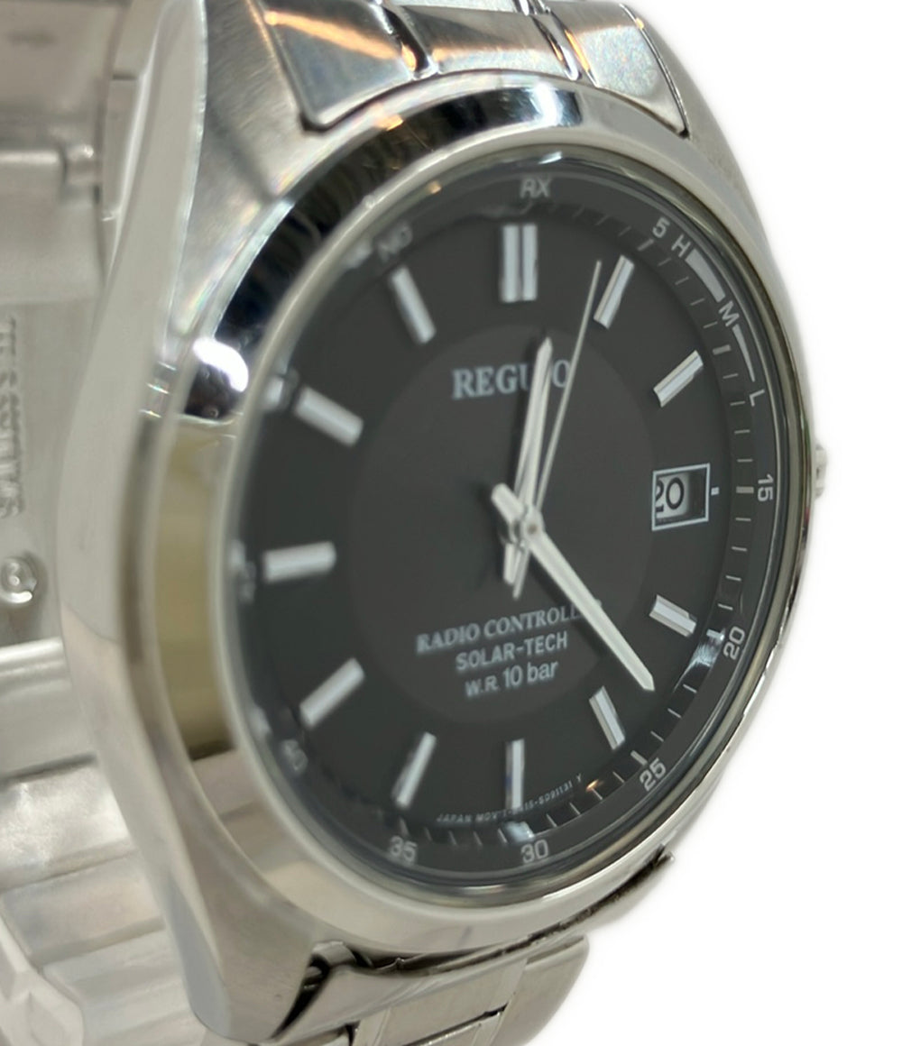 REGUNO 腕時計 ソーラー ブラック H415-S057545 メンズ レグノ