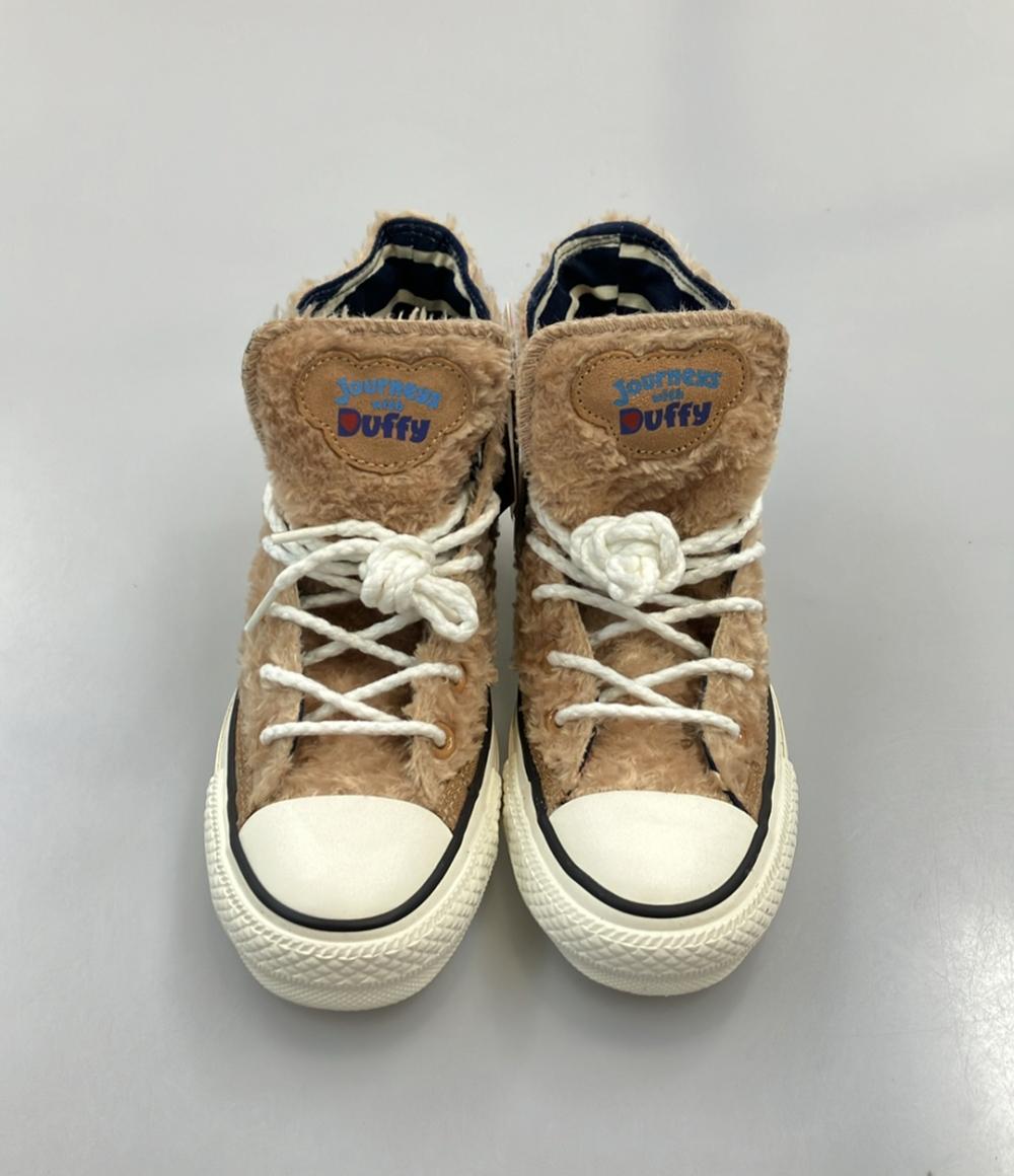 美品 CONVERSE ハイカットスニーカー ×ディズニー ダッフィー レディース SIZE 22.5 (S) コンバース