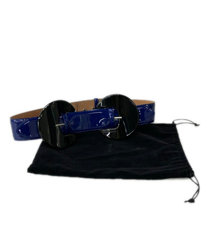 美品 ジョルジオアルマーニ エナメルベルト Y11314 レディース (75) GIORGIO ARMANI