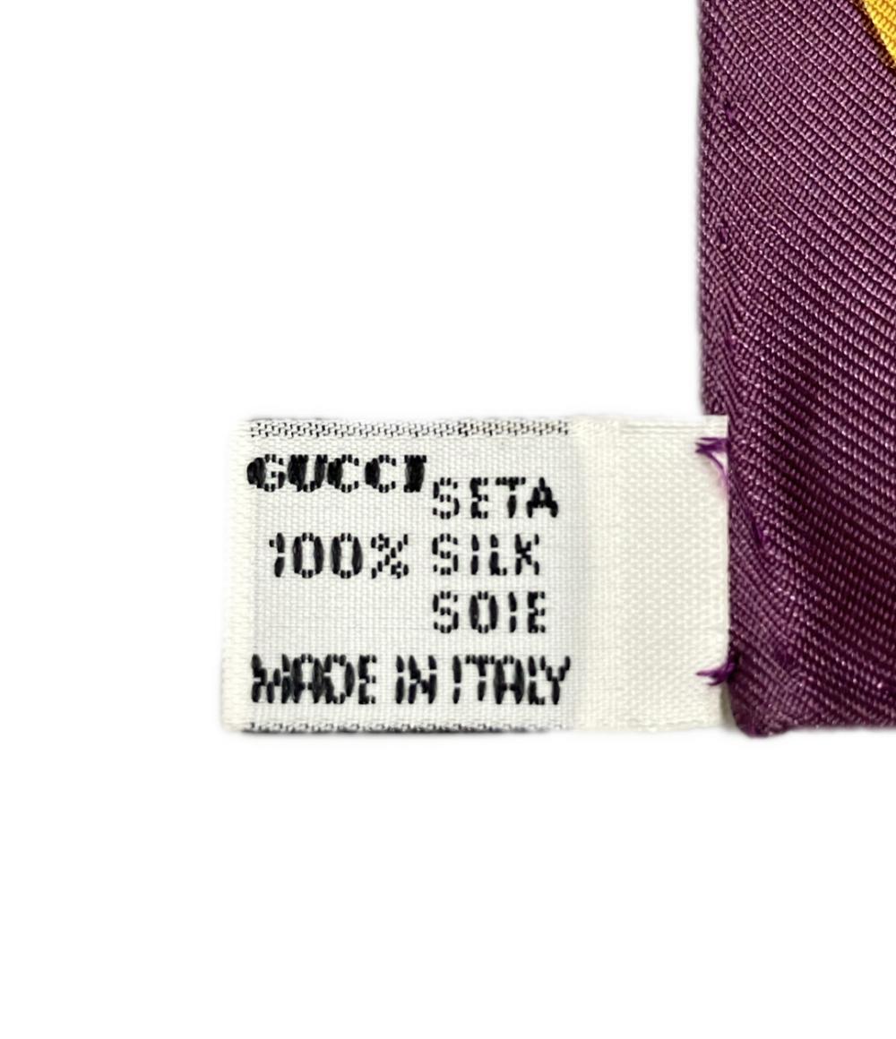美品 GUCCI スカーフ シルク100% レオパード レディース グッチ