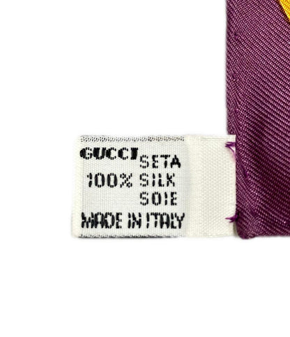 美品 GUCCI スカーフ シルク100% レオパード レディース グッチ