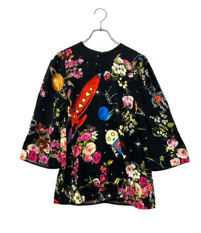 美品 DOLCE & GABBANA 長袖ブラウス 総柄ロボット BL-F7Z35T レディース SIZE 38 (S) ドルチェアンドガッバーナ