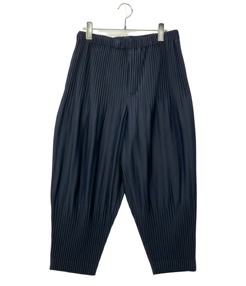 HOMME PLISSE ISSEY MIYAKE イージーパンツ ロング BASIC pleated tapered pants HP55JF153 メンズ SIZE 2 (M) オム プリッセ イッセイミヤケ
