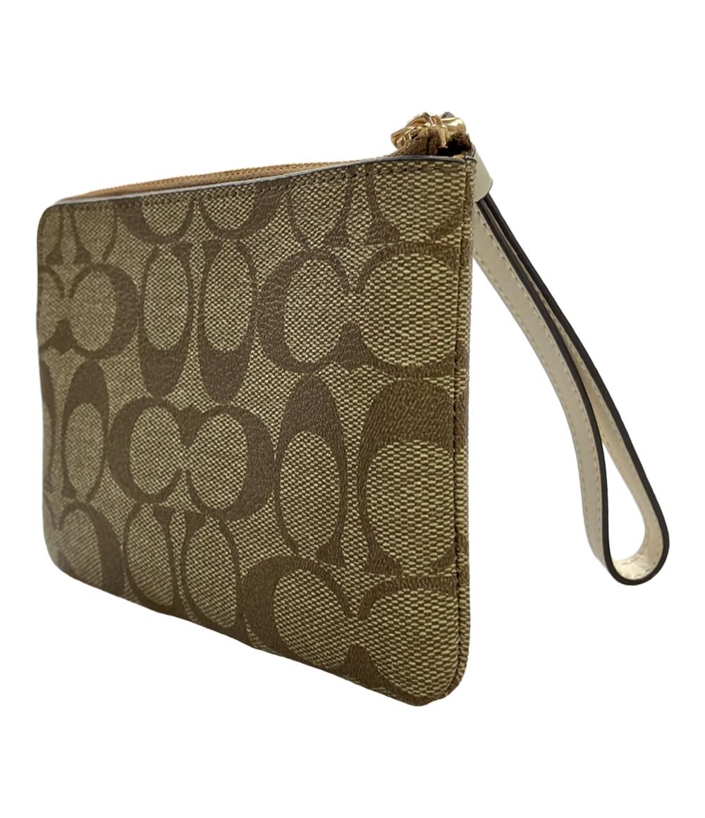 美品 COACH ポーチ シグネチャー 58035 レディース コーチ