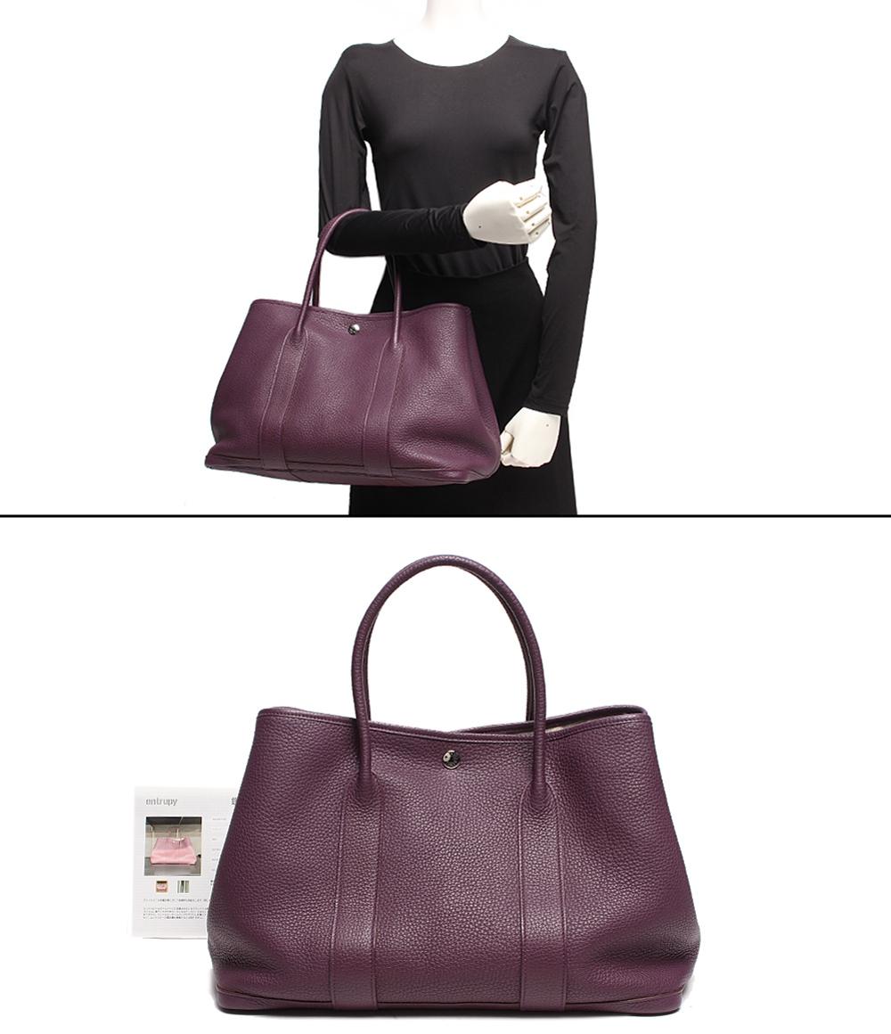 エルメス レザートートバッグ □P刻印 シルバー金具 ガーデンパーティー PM ネゴンダ レディース HERMES