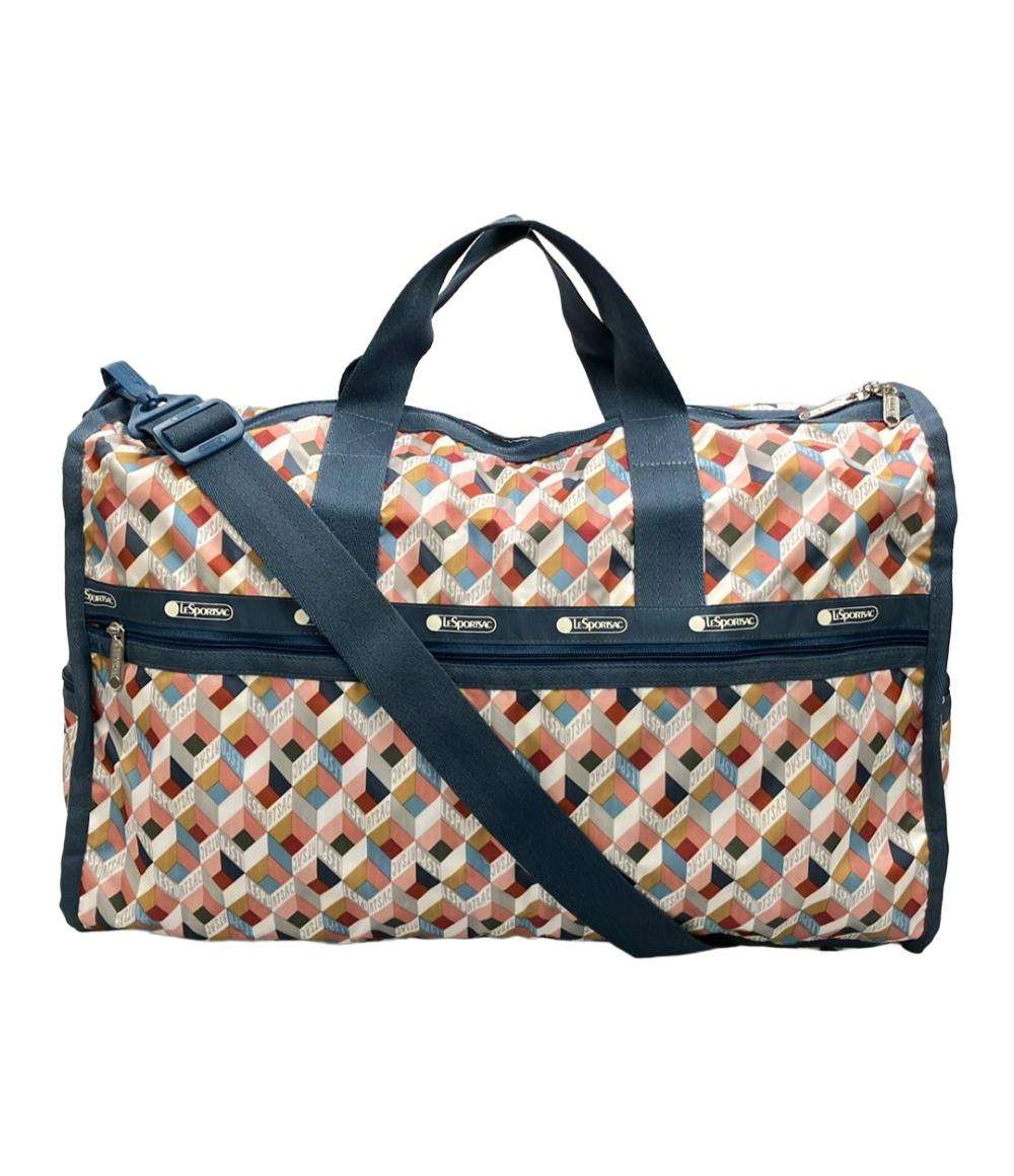 美品 LeSportsac ボストンバッグ ショルダーバッグ 2WAY 斜め掛け レディース レスポートサック