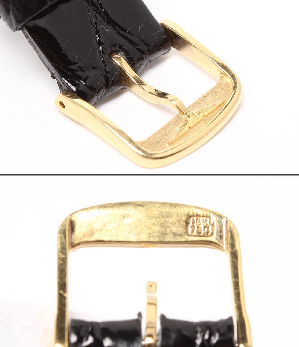 ロンジン 腕時計 K18 スクエア クオーツ ゴールド メンズ LONGINES