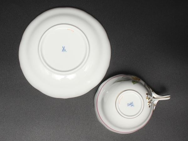 美品 Meissen カップ＆ソーサー ベーシックフラワー マイセン