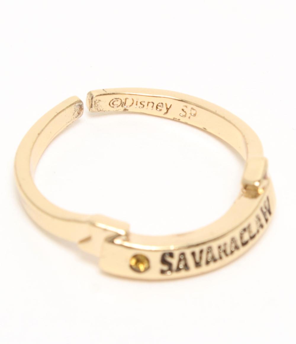 美品 Disney リング 指輪 ツイステッド ワンダーランド 2連リング サバナクロー寮 レディース SIZE フリー ディズニー