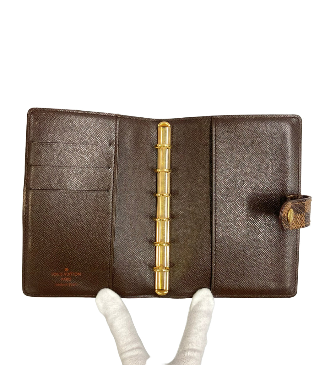 ルイヴィトン R20700 手帳カバー ブラウン  LOUIS VUITTON アジェンダPM ダミエ LOUIS VUITTON 手帳カバー アジェンダPM ダミエ エベヌ R20700 メンズ