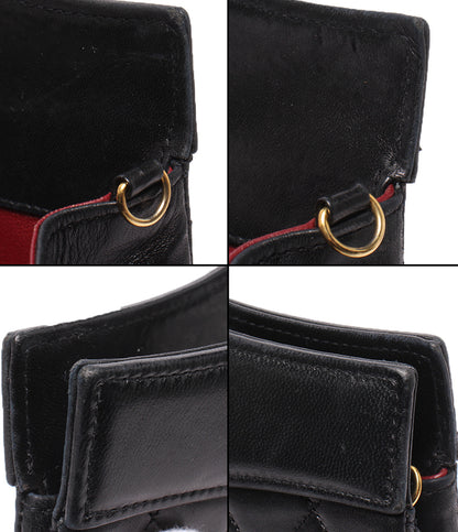 CHANEL 2wayハンドバッグ ショルダーバッグ 斜め掛け ゴールド金具 ラムスキン 1番台 マトラッセ レディース シャネル