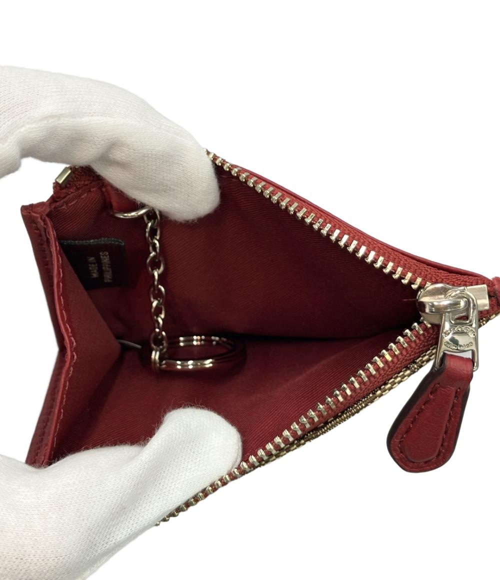 COACH コインケース フラグメントケース  キーリング付き シグネチャー レディース コーチ