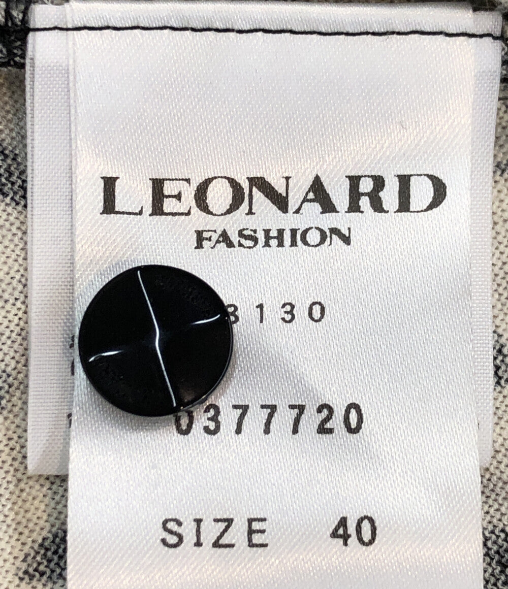 レオナール 美品 長袖カーディガン 総柄      レディース SIZE 40 (M) LEONARD