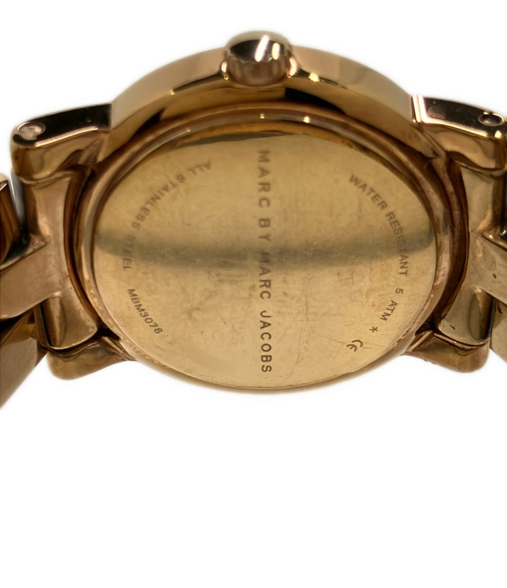 MARC BY MARC JACOBS 腕時計 クオーツ ホワイト MBM3078 レディース マークバイマークジェイコブス