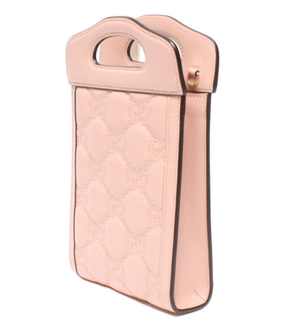 美品 GUCCI 2way ハンドバッグ ショルダーバッグ 斜め掛け GGマトラッセ ミニトップ ハンドルバッグ 723776 525040 レディース グッチ