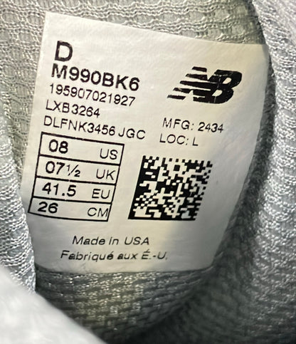 NEW BALANCE ローカットスニーカー M990BK6 メンズ SIZE 26.0 (M) ニューバランス