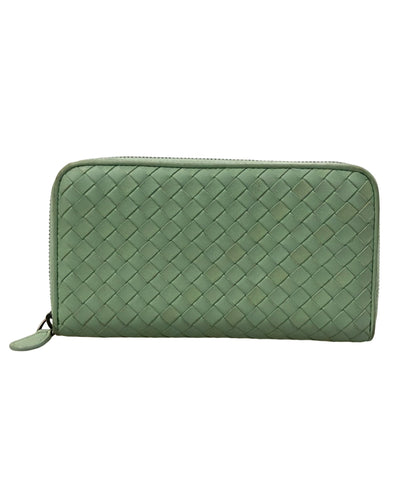 BOTTEGA VENETA ラウンドファスナー長財布 レザー イントレチャート レディース ボッテガ・ヴェネタ