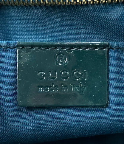 GUCCI ショルダーバッグ 肩掛け エナメル GGキャンバス 130939 2123 レディース グッチ