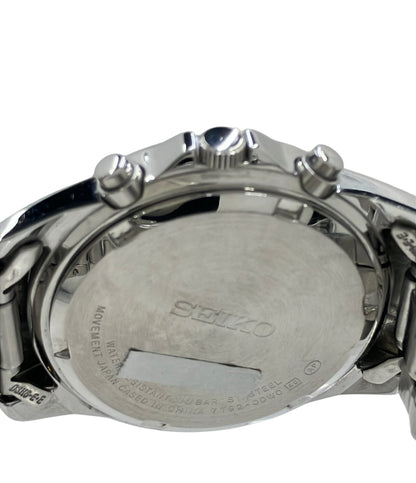 SEIKO 腕時計 クオーツ シルバー 7T92-0DW0 メンズ セイコー