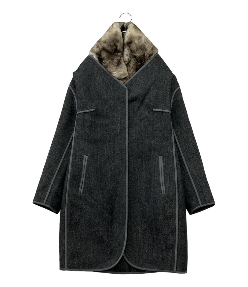 MOSCHINO コート ファー付き レディース SIZE 42 (M) モスキーノ