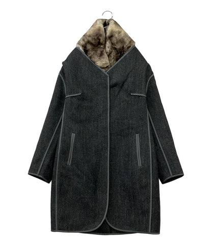 MOSCHINO コート ファー付き レディース SIZE 42 (M) モスキーノ