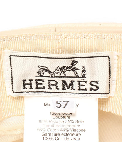 美品 エルメス キャスケット シルバー金具 ブランカッセ レディース SIZE 57 HERMES
