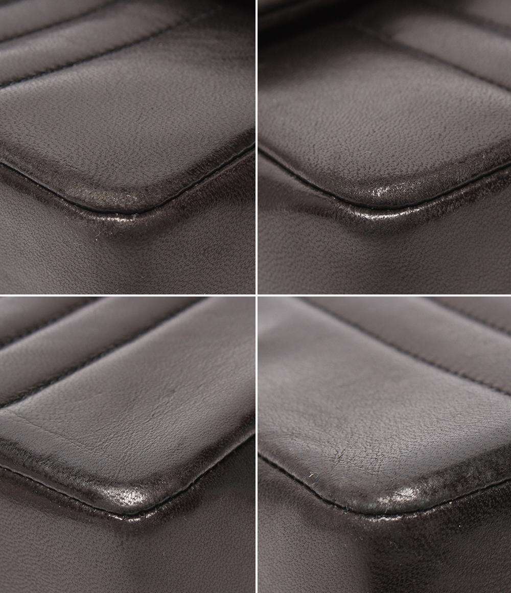 CHANEL チェーンショルダーバッグ ゴールド金具 2番台 シングルチェーン シングルフラップ マドモアゼル レディース シャネル