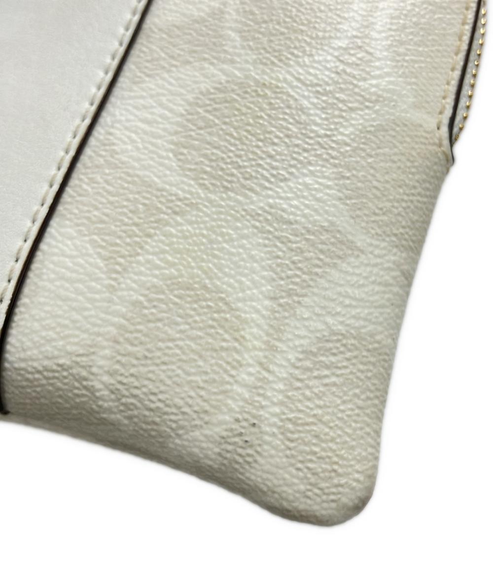 コーチ ポーチ キャンバス レザー シグネチャー CS602 レディース COACH