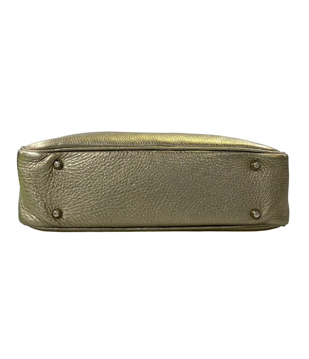 美品 Jacques le corre 2way ハンドバッグ ショルダーバッグ 斜め掛け メタリック レディース ジャック・ル・コール