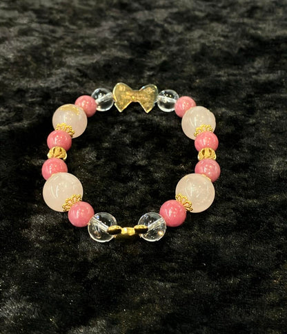 ディズニー ブレスレットSV ダイヤ0.01ct ローズクオーツ ロードナイト ウォルトディズニー110th Anniversary レディース Disney