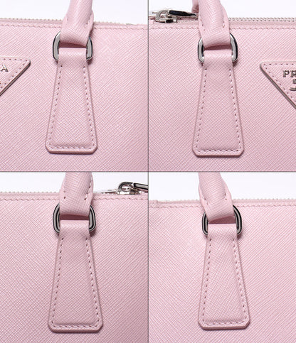 美品 PRADA 2WAY ハンドバッグ ショルダーバッグ 肩掛け 斜め掛け ミニバッグ サフィアーノ ガレリア 1BA906 レディース プラダ